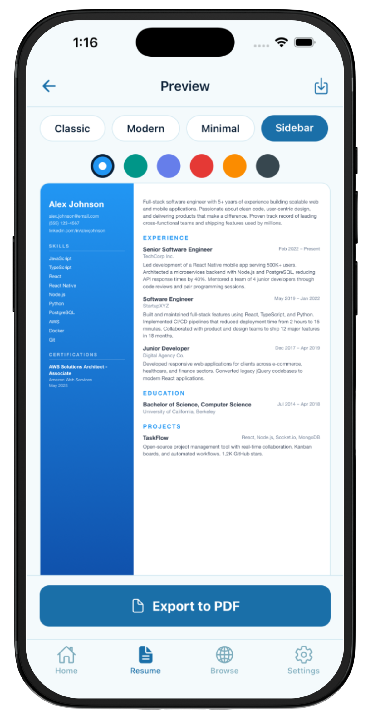 MyJobHub app